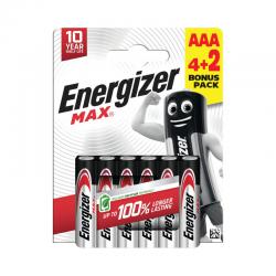 Energizer Max AAA Battery (4+2) (Pack of 6) E303328200 ER43819