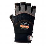 Ergodyne Impact Fingerless Gloves 1 Pair Black/Grey S ERG17692