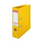 Esselte No1 Lever Arch File Slotted 75mm A4 Yellow (Pack of 10) 811310 ES00601
