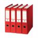 Esselte No 1 Lever Arch File Slotted 75mm A4 Red (10 Pack) 811330 ES00602