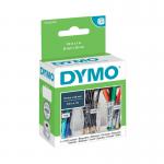 A photo of the Dymo Label Writer 11353 Labels shows a pack of 1000 white labels, each measuring 13mmx25mm. The labels are neatly stacked together and feature the Dymo logo. The package also includes the product name and code.