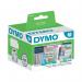 This photo captures a stack of 1000 white Dymo 11354 LabelWriter labels for the Dymo Label Writer. With a size of 57mmx32mm, these labels are perfect for creating professional-looking labels for any project or labeling needs.