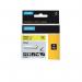 Dymo 18433 Rhino Vinyl Tape 19mm x 5.5m Black on Yellow S0718470 ES18433