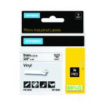 Dymo 18443 Rhino Label Printer Tape 9mmx5.5m Black on White S0718580 ES18907