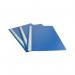 This image features a pack of 25 Esselte Report File Polypropylene A4 Blue with the product number 28322 on the label. The files are neatly organized with labels facing out, making it easy to quickly locate important documents. Each file is made of durable polypropylene material, ensuring long-lasting use.
