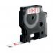 The Dymo Label Maker 45015 features a durable, 12mm red on white D1 tape that measures 7 meters long. The sleek design of this label maker makes it easy to use and perfect for organizing and labeling various items.