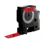 Dymo D1 LabelMaker Tape 19mm x 7m Black on Red S0720870 ES45807