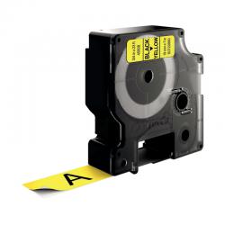 Dymo 45808 D1 LabelMaker Tape 19mm x 7m Black on Yellow S0720880 ES45808
