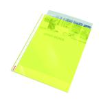 Esselte Punched Pocket Polypropylene A4 Yellow (Pack of 10) 47201 ES72019
