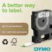 Dymo D1 Labelling Tape White on Red 12mmx3m 1978366 ES78366