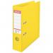 Esselte 75mm Lever Arch File Polypropylene A4 Yellow (Pack of 10) 48061 ES80618