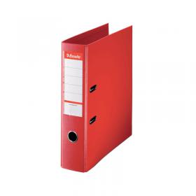 Esselte 75mm Lever Arch File Polypropylene A4 Red (Pack of 10) 624068 ES80632