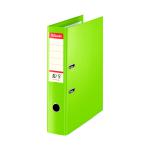 Esselte Lever Arch File Foolscap 75mm Polypropylene Green (Pack of 10) 48086 ES80861