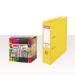 Esselte A4 PVC Lever Arch File 75mm Yellow (Pack of 10) with FOC Sweets ES810767