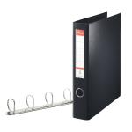 Esselte 4D-Ring Maxi A4 Binder 40mm Black (Features 4 D-ring mechanism and a linen feel cover) 82407 ES82407