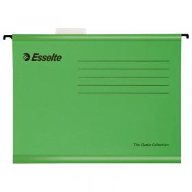 Esselte Classic Foolscap Suspension File Green (Pack of 25) 90337 ES90337