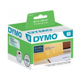 Dymo LabelWriter Large Address Labels 89mm x 36mm Clear (Pack of 260) S0722410 ES99013