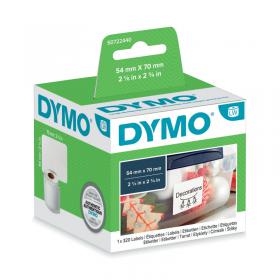 Dymo 99015 LabelWriter Large Multipurpose Labels 70mm x 54mm (Pack of 320) S0722440 ES99015