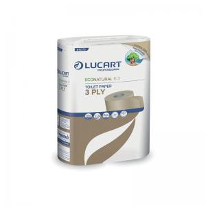 Lucart EcoNatural 6.3 Toilet Rolls Carbon Neutral x6 Rolls Per Pack