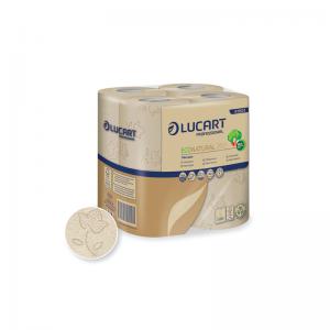 Lucart EcoNatural Conventional Toilet Rolls 8 Packs of 8 Rolls