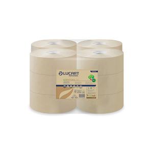 Image of Lucart EcoNatural 150 Mini Jumbo Toilet Roll Pack of 12 812152P