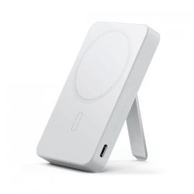 ESR HaloLock Mini Kickstand Wireless Power Bank 5000mAh MagSafe Compatible White 2G504W ESR13255