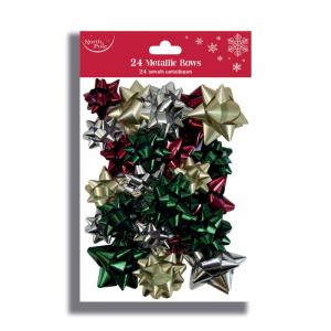 Eurowrap 40 Traditional Metallic Bows Assorted Pack of 12 X-31403-BC