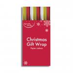 Eurowrap Xmas Plain Met Wrap 3M Pk49