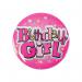 Eurowrap Birthday Girl Jumbo Badge with 3D Tip-On Pack of 6 20880-NBGC EU10435