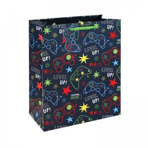 Eurowrap Gamer Gift Bag Large Blue Pack of 12 36908-2C EU13724