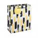 Mono Paint Strokes Gift Bag Medium White Pack of 12 37010-3C EU13829