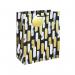 Mono Paint Strokes Gift Bag Large Black Pack of 12 37013-2C EU13831