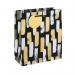 Mono Paint Strokes Gift Bag Medium Black Pack of 12 37013-3C EU13832