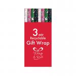 Kids Giftwrap Wrapping Paper 3m Assorted Pack of 49 37088-GWC EU24562