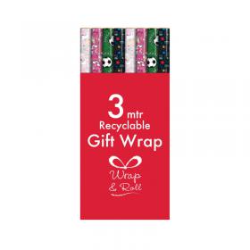 Eurowrap Kids Giftwrap Wrapping Paper 3m Assorted Pack of 49 37088-GWC EU24562