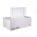 LSM Standard Mailing Box 245 x 145 x 43mm XSmall White (Pack 20) - 212111020 10121LM