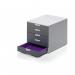 Durable VARICOLOR 5 Drawer Unit Desktop Drawer Set with 5 Colour Coded Drawers and Label Inserts - 760527 10139DR