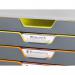 Durable VARICOLOR 10 Drawer Unit Desktop Drawer Set with 10 Colour Coded Drawers and Label Inserts - 761027 10146DR