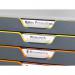 Durable VARICOLOR 10 Drawer Unit Desktop Drawer Set with 10 Colour Coded Drawers and Label Inserts - 761027 10146DR