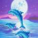 Crystal Art Dolphin Pod 18 x 18cm Card CCK-A11 10180CB