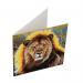 Crystal Art Resting Lion 18 x 18cm Card CCK-A13 10187CB