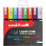 uni Chalk Marker Bullet Tip Medium Assorted Colours (Pack 8) - 153494341 10207UB