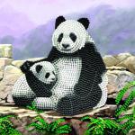 Crystal Art Panda 18 x 18cm Card CCK-A44 10222CB