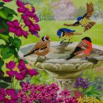 Crystal Art Birds 18 x 18cm Card CCK-A50 10229CB