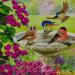 Crystal Art Birds 18 x 18cm Card CCK-A50 10229CB