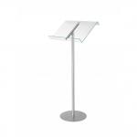 Deflecto Lectern Browser Floor Stand ClearSilver - 79166 10240DF