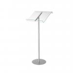 Deflecto Lectern Browser Floor Stand Clear/Silver - 79166 10240DF