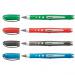 STABILO worker+ Colorful Rollerball Pen 0.5mm Line Black/Blue/Green/Red (Wallet 4) - 2019/4 10248ST