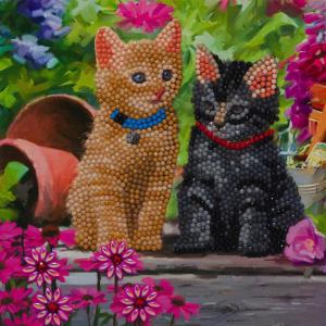 Photos - Other Components Crystal Art Cat Friends 18 x 18cm Card CCK-A53 10250CB 