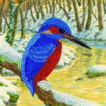 Crystal Art Kingfisher 18 x 18cm Card CCK-A66 10257CB